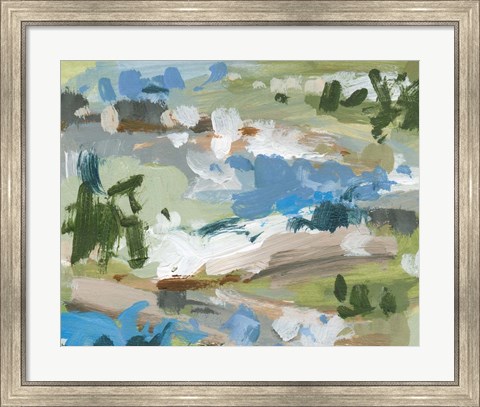 Framed Mountain River III Print