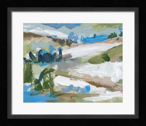 Framed Mountain River IV Print