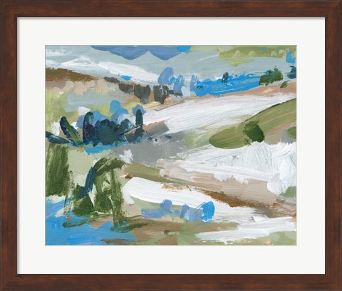 Framed Mountain River IV Print