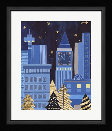 Framed Holiday Night I Print