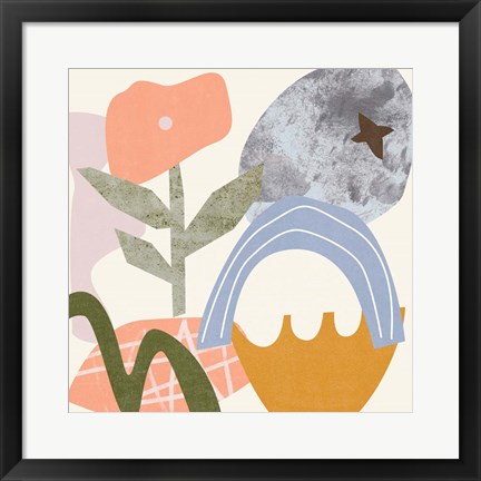 Framed Lunar Flower I Print