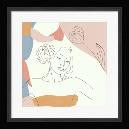 Framed Floral Fantasies IV Print