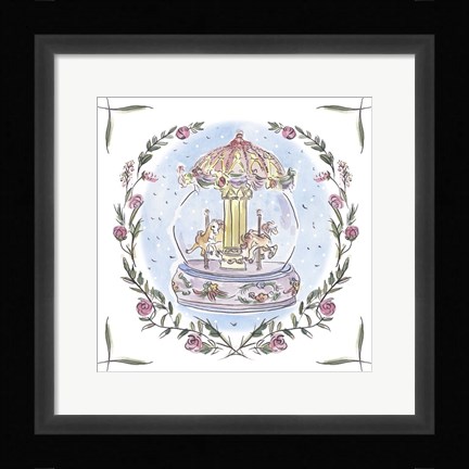 Framed Winter Carousel IV Print