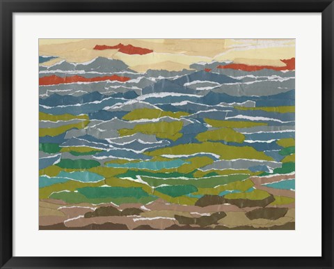 Framed Stratified Landscape II Print