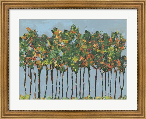 Framed Sunset Trees III Print