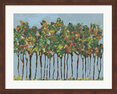 Framed Sunset Trees III Print