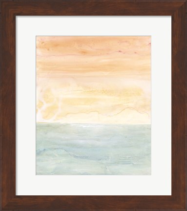 Framed Sunny Horizon I Print