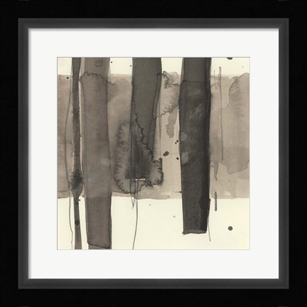 Framed Wood Piling I Print