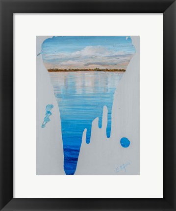 Framed Running Water II Print