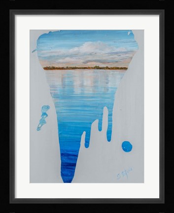 Framed Running Water II Print