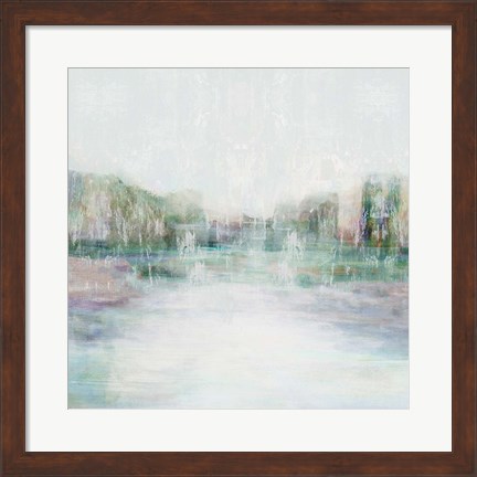 Framed Distant Pond I Print