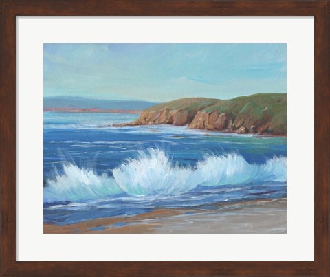 Framed Rocky Coastline II Print