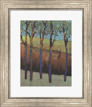 Framed Glimmer in the Forest I Print