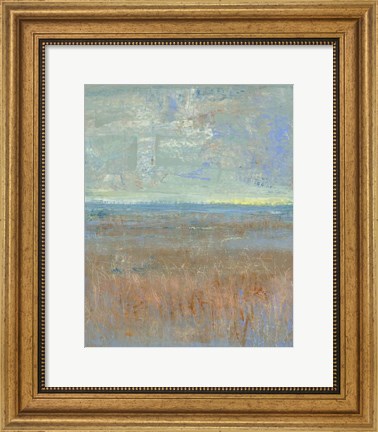 Framed Evening Marsh I Print