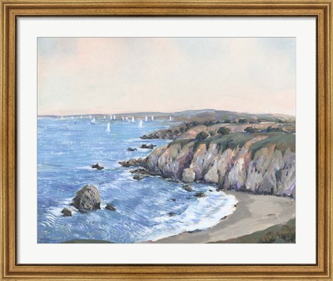 Framed Ocean Bay II Print