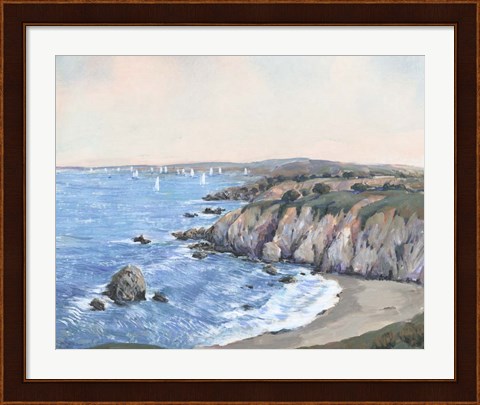 Framed Ocean Bay II Print