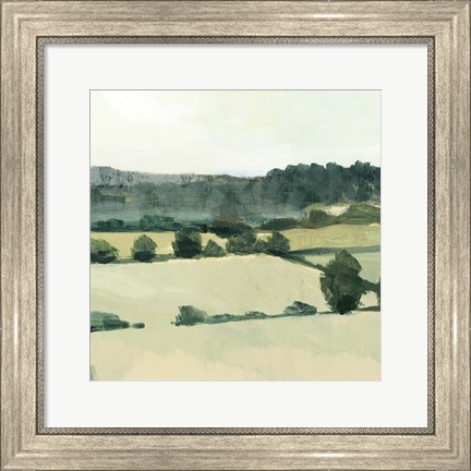 Framed Textured Countryside I Print