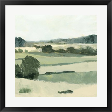 Framed Textured Countryside II Print
