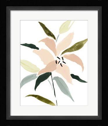 Framed Lily Abstracted I Print