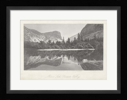 Framed Mirror Lake, Yosemite Valley Print