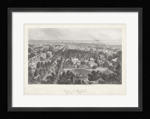 Framed City of Buffalo Print