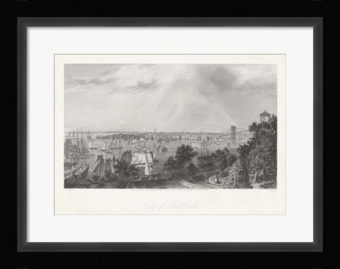 Framed City of New York Print