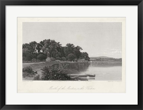 Framed Mouth of the Moodna, on the Hudson Print