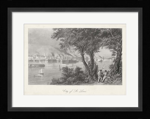 Framed City of St. Louis Print