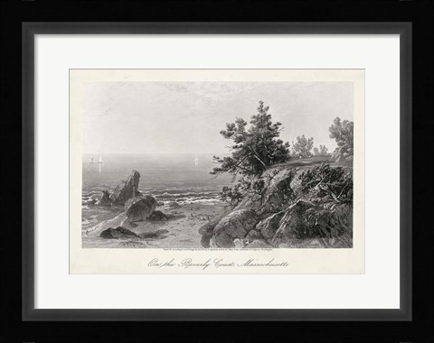Framed On the Beverly Coast, Massachusetts Print