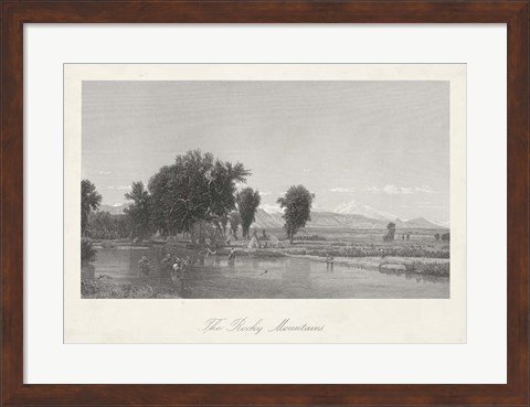 Framed Rocky Mountains Print