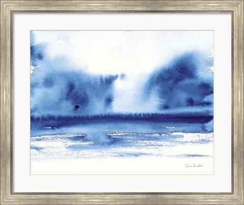 Framed Ocean Blue IV Print