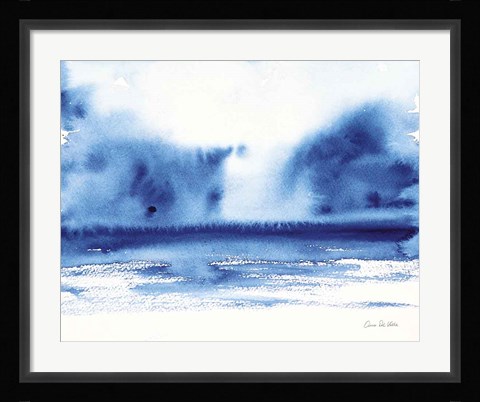 Framed Ocean Blue IV Print