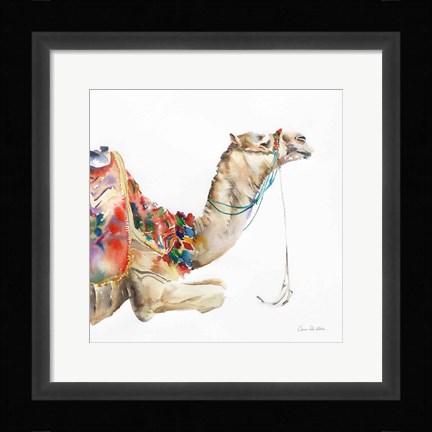 Framed Desert Camel I Print