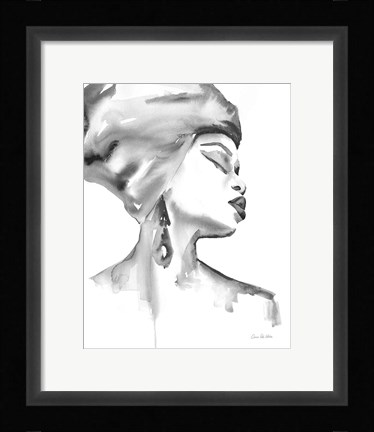 Framed Woman III BW Print