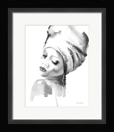 Framed Woman I BW Print