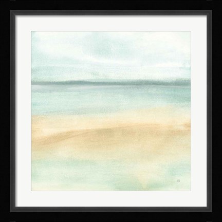 Framed Mint and Sand I Print