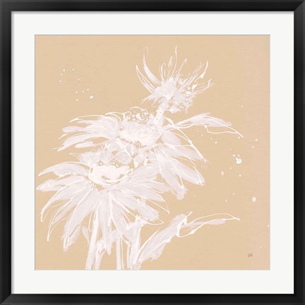 Framed Echinacea I Print