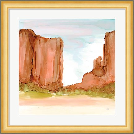 Framed Desertscape VI Print