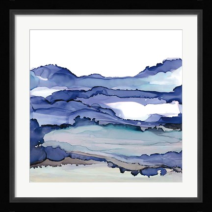 Framed Bluescape II Print