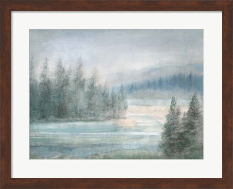 Framed Morning on the Lake Print