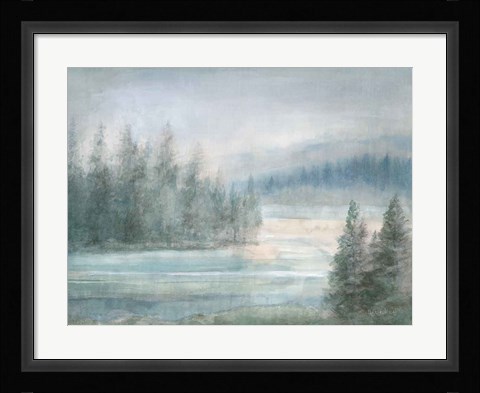 Framed Morning on the Lake Print