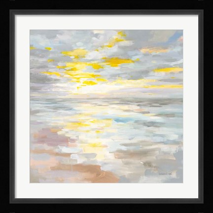 Framed Sunup on the Sea Print
