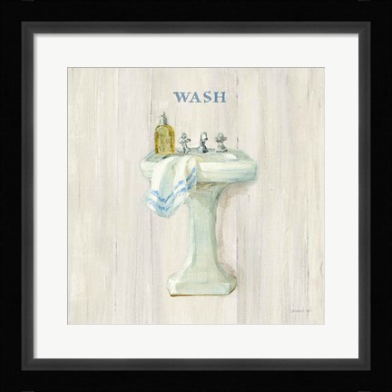 Framed Farmhouse Sink Wash Print