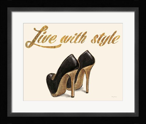Framed Shoe Festish Live with Style Clean Print