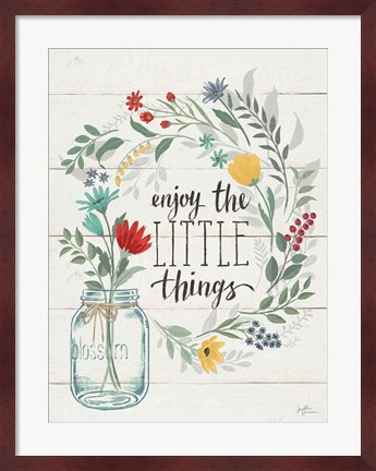 Framed Blooming Thoughts II Wall Hanging Print