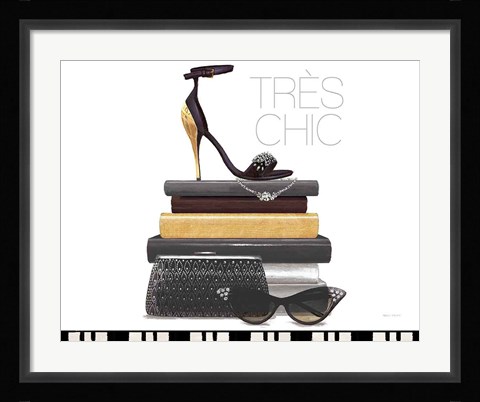 Framed Paris Style III White Print