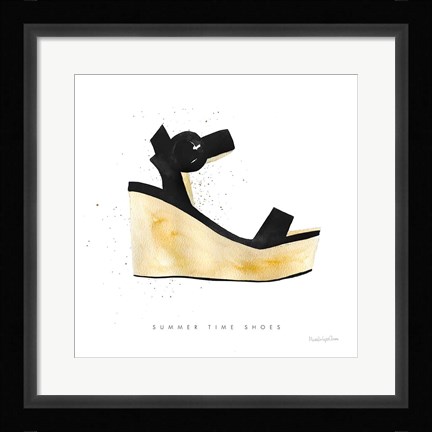 Framed Beach Glam VII Print