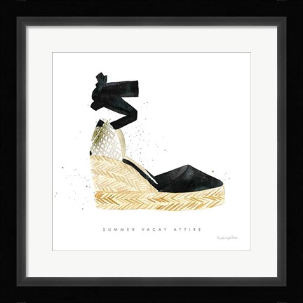 Framed Beach Glam VI Print
