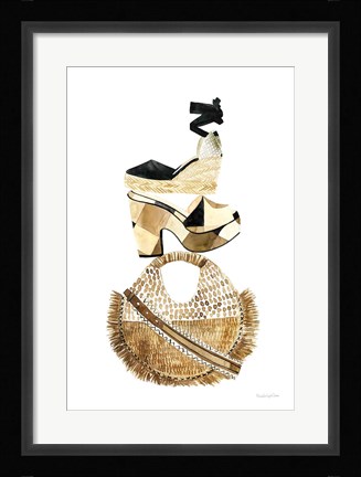 Framed Beach Glam II Print