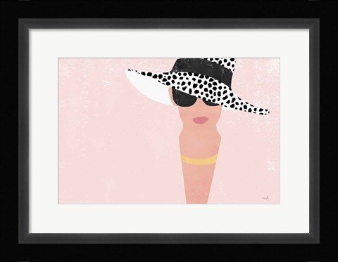 Framed Fashion Forward Blush Print